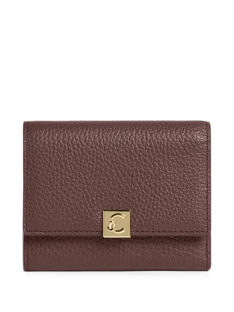 Coccinelle Pansy grained-leather wallet Brown E2VKP11F001