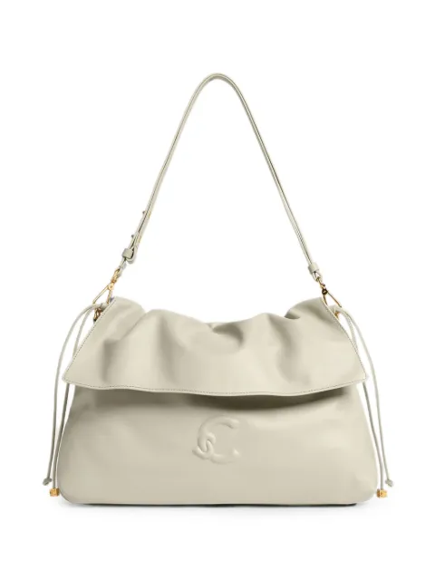 Coccinelle medium Lidia logo-debossed shoulder bag Neutrals E1V9F130301