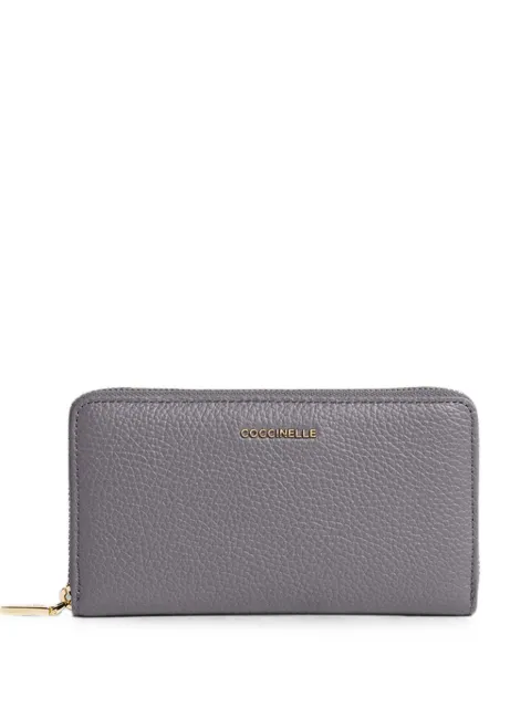 Coccinelle Metallic Soft leather wallet Grey E2MW5113201