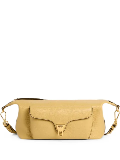 Coccinelle Beat Genaration grainy leather medium shoulder bag Yellow E1TFK150101