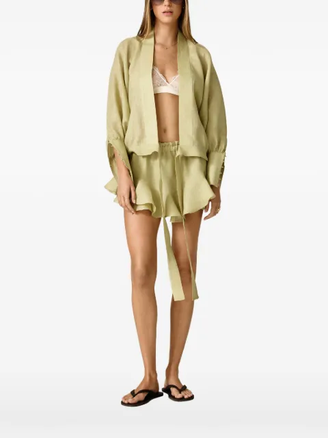 PNK wrap-style top Green BPETINV