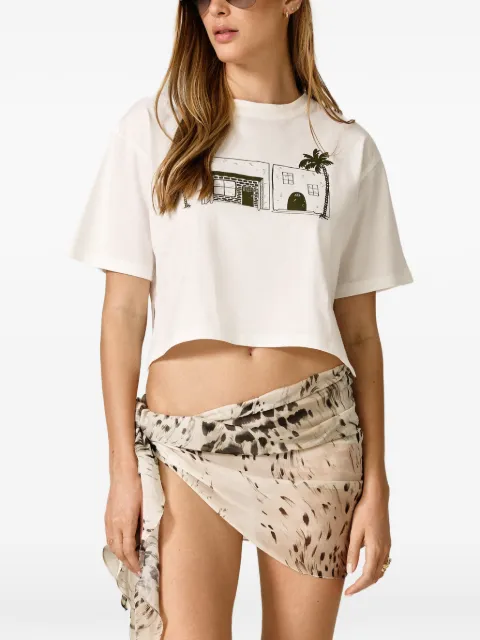 PNK graphic-print cotton T-shirt White TSLIMALIBU