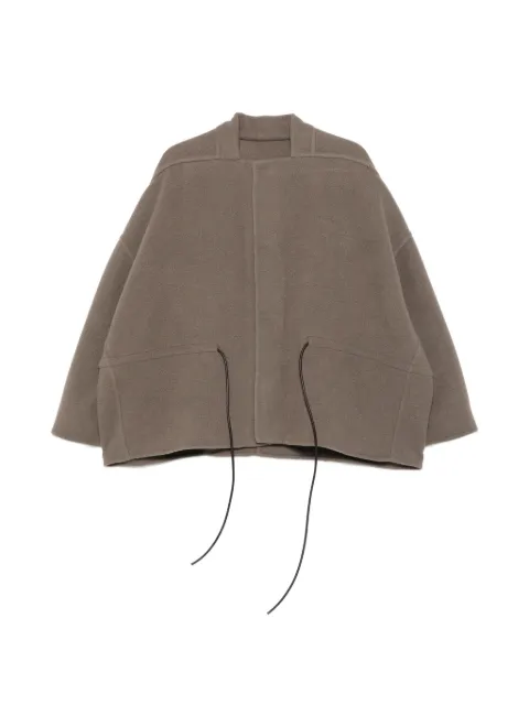 Rick Owens Sail self-tie flared jacket Grey RP02F5739DDR