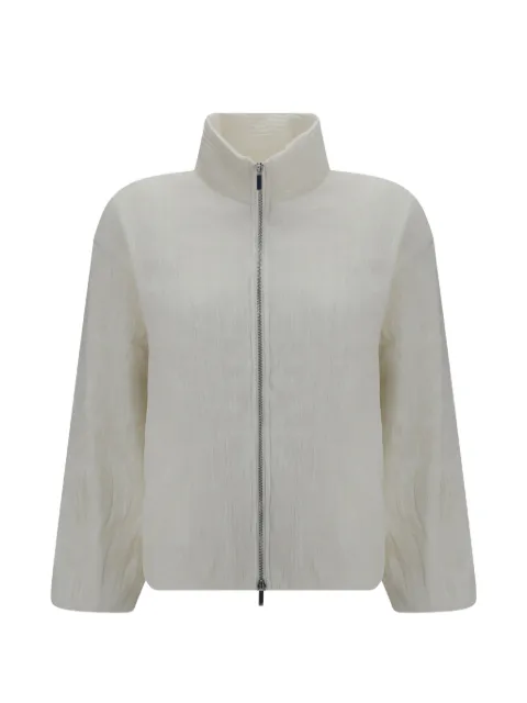 Gongdid Design high-neck bomber jacket Neutrals GD281