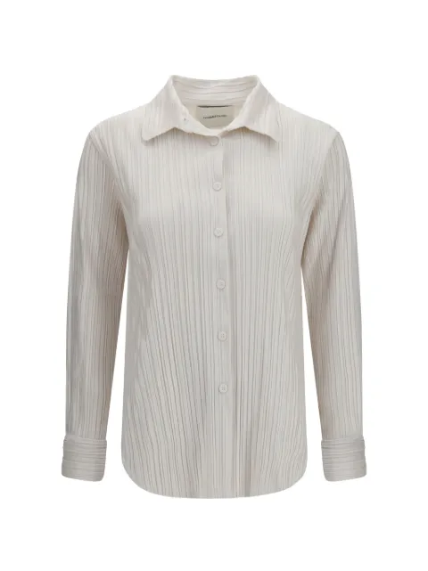 Gongdid Design plissé long-sleeve shirt Neutrals GD282