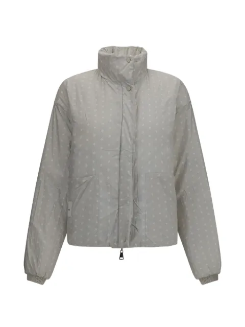 Gongdid Design plissé-effect padded jacket Neutrals GD288