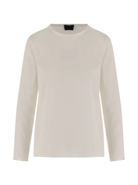 F.It long-sleeve crew-neck sweater White 09282094901