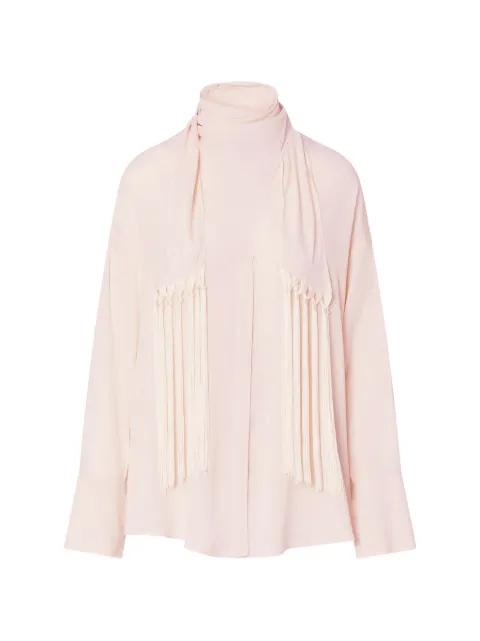 LIU JO shirt with scarf Neutrals CF6208T2578X0808