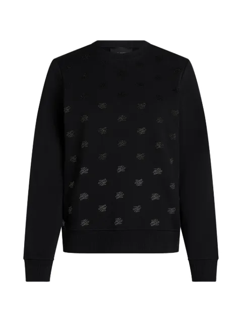 Karl Lagerfeld rhinestone-embellished sweater Black B3W20029999