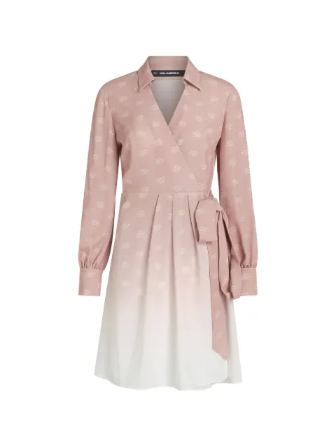Karl Lagerfeld ombré-effect mini dress Pink B3W13028C17