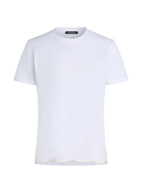 Karl Lagerfeld logo-print T-shirt White B3W17065100