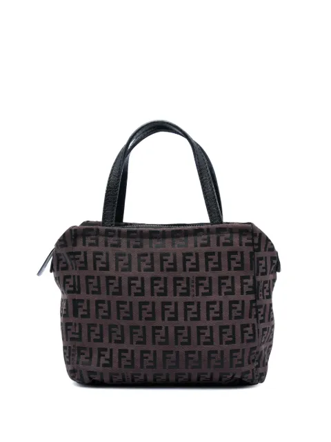 Fendi Pre-Owned 2000-2010 Zucchino Canvas handbag Brown 1BQK8AWGWBDGUQQN