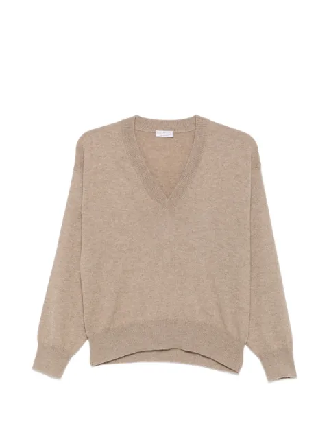 Brunello Cucinelli V-neck sweater Neutrals M12244412C077
