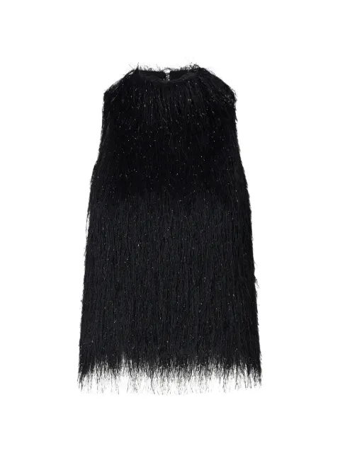 LIU JO fringed top Black CF6134J3996