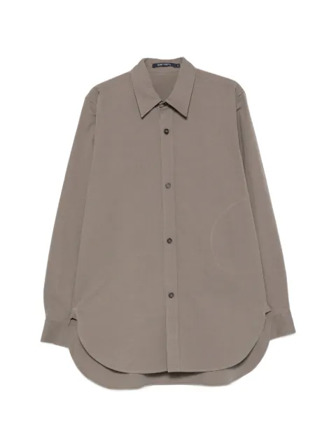 Sofie D'hoore curved-hem long-sleeve shirt Green BREGCOA03
