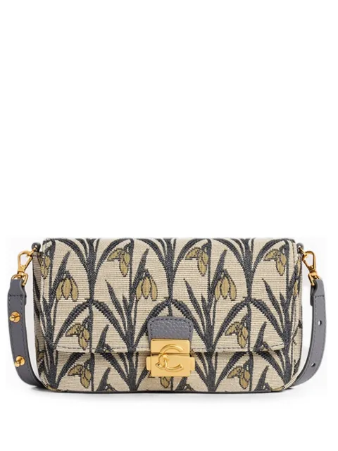 Coccinelle mini C-Me Lock floral-print jacquard shoulder bag Neutrals E5V5R520101