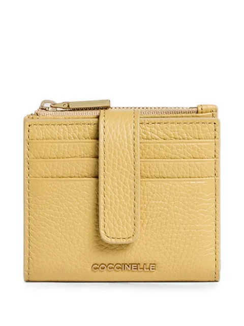 Coccinelle grained-leather cardholder Yellow E2MW511F701