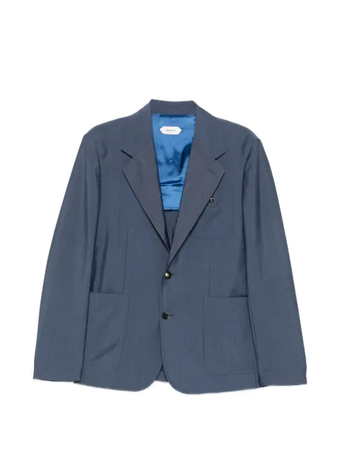 Versace notched-lapel single-breasted jacket Blue 10258891A17669