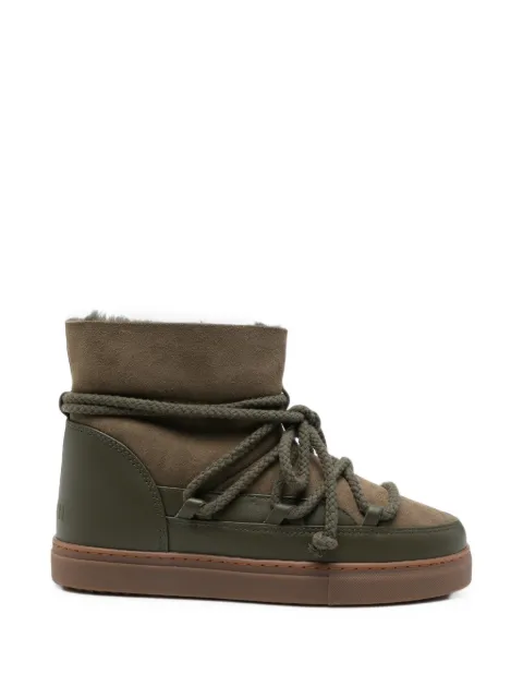 Inuikii lace-up suede ankle boots Green 10010030122357