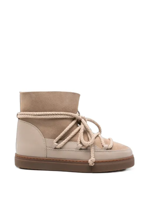 Inuikii lace-up suede boots Neutrals 10010030122250
