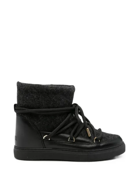 Inuikii Felt Leather-Trimmed snow boots Black 10010030321000
