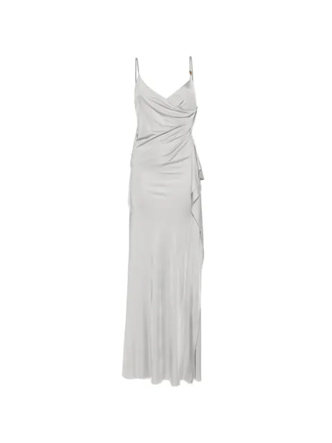 Versace sleeveless draped gown Grey 10258421A12497