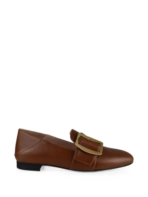 Bally Boucle slippers in amber brown leather Brown 6313828