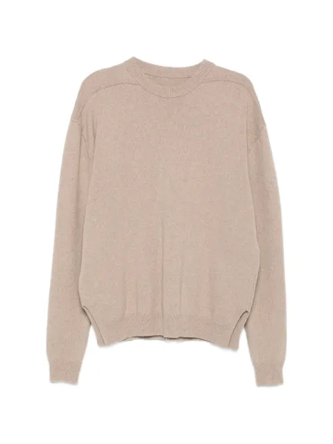 Rick Owens round-neck ribbed-knit sweater Neutrals RU02F4684WSBR