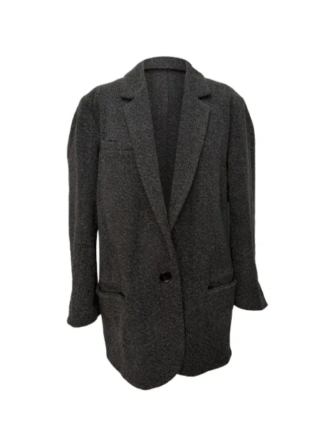 Isabel Marant Vintage tweed peacoat wool blazer Grey RFCPUGBCL757423W