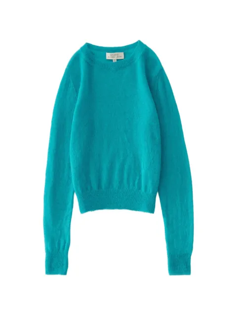 Studio Nicholson Eyla ribbed-trim sweater Blue EYLASNW1861