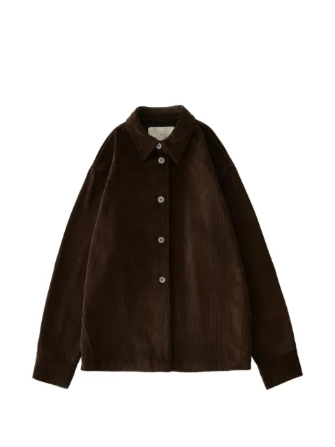 Studio Nicholson Santini corduroy shirt Brown SANTINISNW1606COTTONCORDUORYESPRESSO