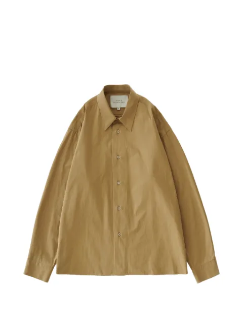 Studio Nicholson Hal sanded cotton shirt Neutrals HALSNM1374SANDEDCOTTONCHINO