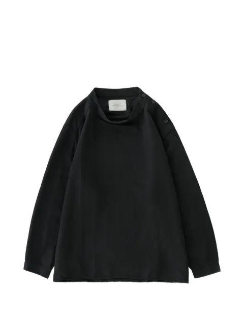 Studio Nicholson Holkham shoulder-button shirt Black HOLKHAMSNM15