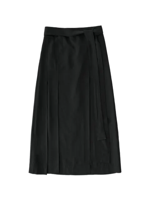 Studio Nicholson Mile belted midi skirt Black MILESNW1845