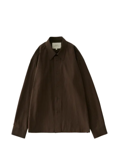 Studio Nicholson Hal striped cotton shirt Brown HALSNM1374MALT