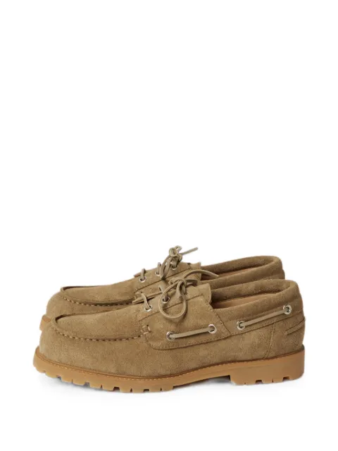 Studio Nicholson Guston suede boat shoes Neutrals GUSTONSNM1341