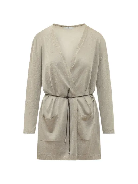 Gran Sasso belted patch-pocket cardigan Neutrals 5722023020