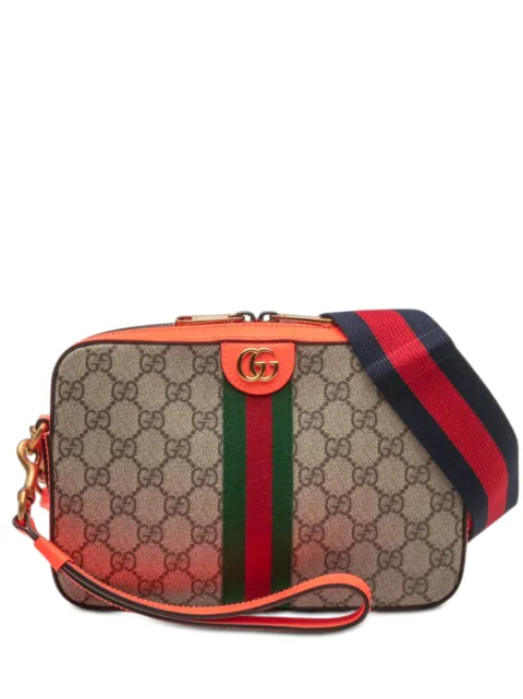 Gucci Pre-Owned 2016-2026 Small GG Supreme Web Ophidia crossbody bag Neutrals ZO5UG0KR3VGR91IA