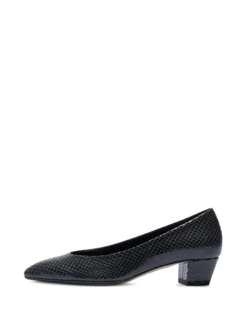 Aeyde Helia leather heeled pumps Green A11PU0592073030226
