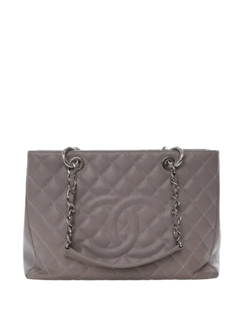 CHANEL Pre-Owned 2012-2013 Caviar Grand Shopping tote bag Grey VL9TU7BY7QAO0MHS