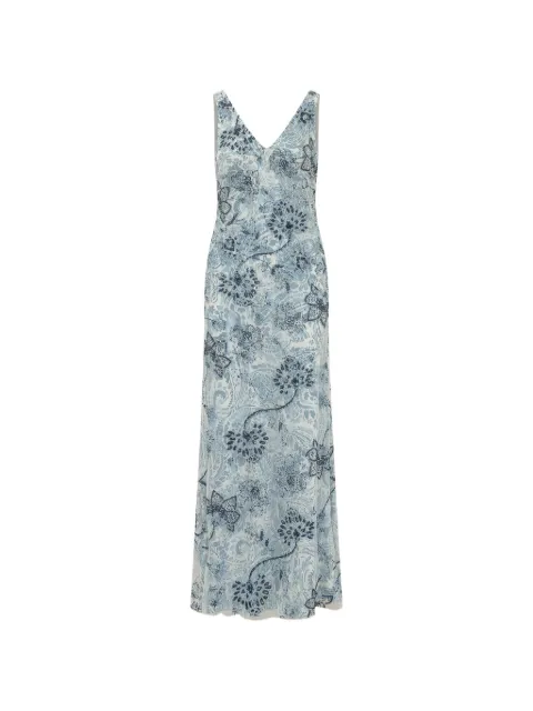 Lauren Ralph Lauren floral-print V-neck maxi dress Neutrals 253P13462
