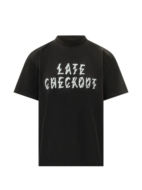 44 LABEL GROUP logo-print cotton T-shirt Black B0030669FA706