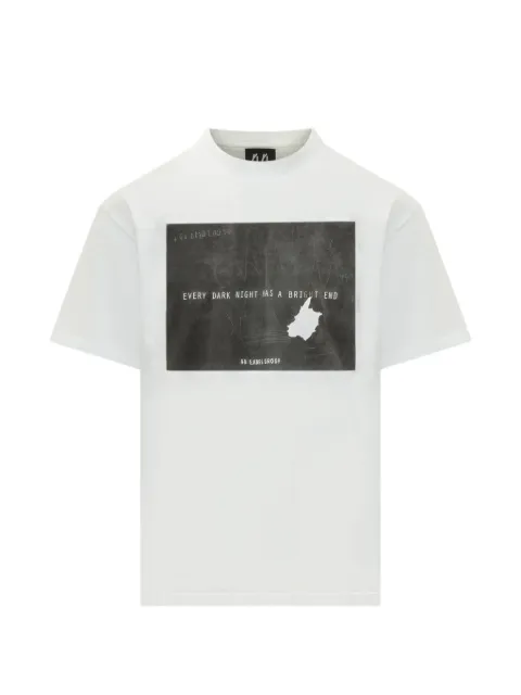 44 LABEL GROUP Motto graphic-print crew-neck T-shirt White B0030669FA706
