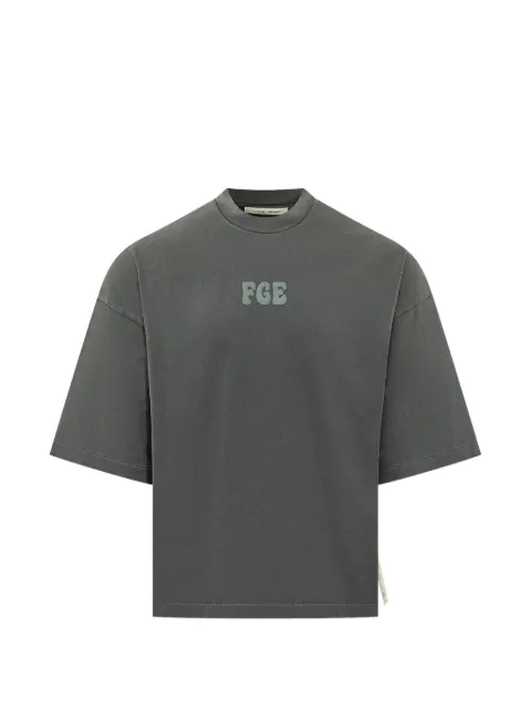 FEAR OF GOD ESSENTIALS heavy jersey Merch T-shirt boxy fit Grey RW00274