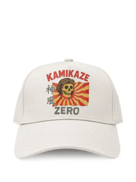 Melt graphic-print cotton baseball cap Neutrals MSCAP5422