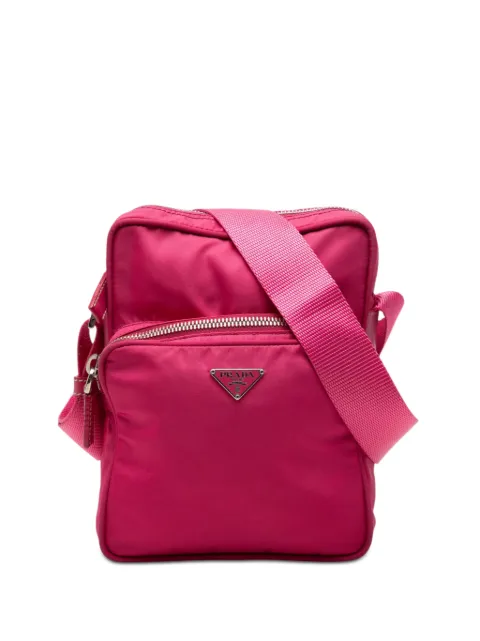 Prada Pre-Owned 2000-2013 Tessuto Zip Top crossbody bag Pink MU2PXI1NWQ0LX2Q4