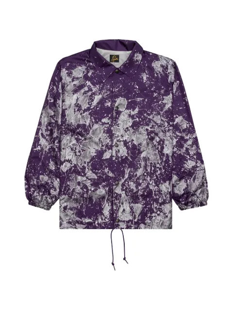 Needles Coach scatter-print jacket Purple GL162