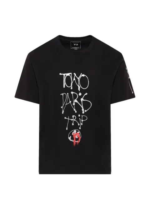 Y-3 graphic-print T-shirt Black KR1067