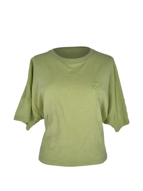 Loewe Pre-Owned Anagram oversize cotton T-shirt Green RFCPUGBCL766630W