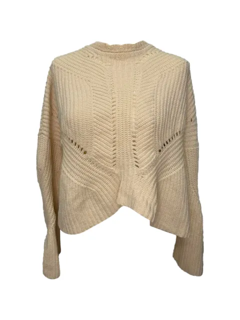 Isabel Marant Vintage lace-up back sweater Neutrals RFCPUGBCL757447W